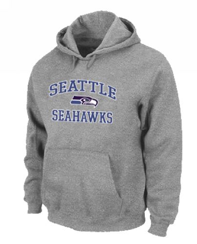 NFL Men's Nike Seattle Seahawks Heart & Soul Pullover Hoodie - Grey